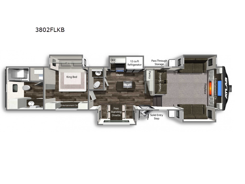 New 2022 Dutchmen RV Atlas 3802FLKB Fifth Wheel at The RV Place Perth