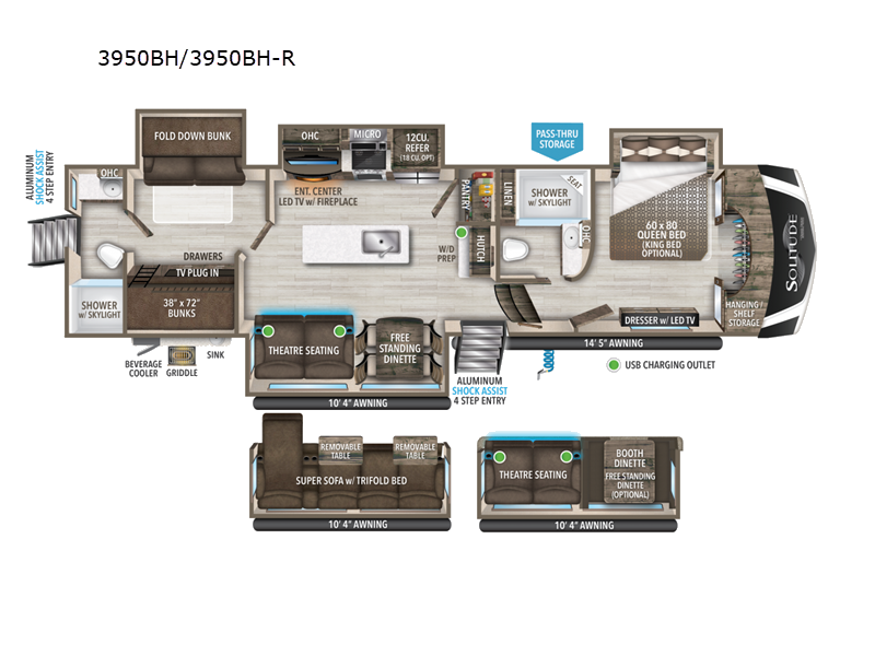 2023 Grand Design RV solitude 3950bh