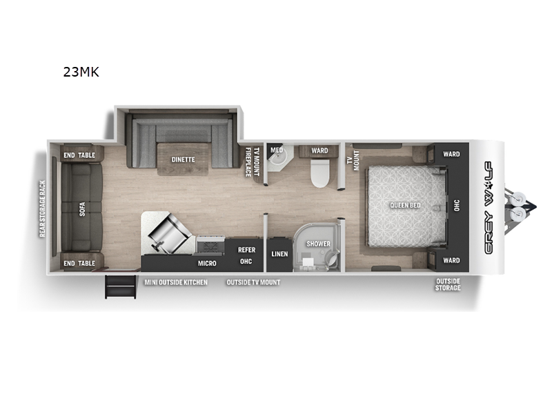 2022 Forest River cherokee grey wolf 23mk