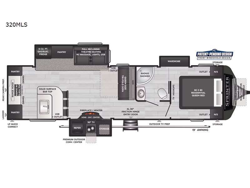 Keystone RV Sprinter Limited 320MLS Travel Trailer For Sale