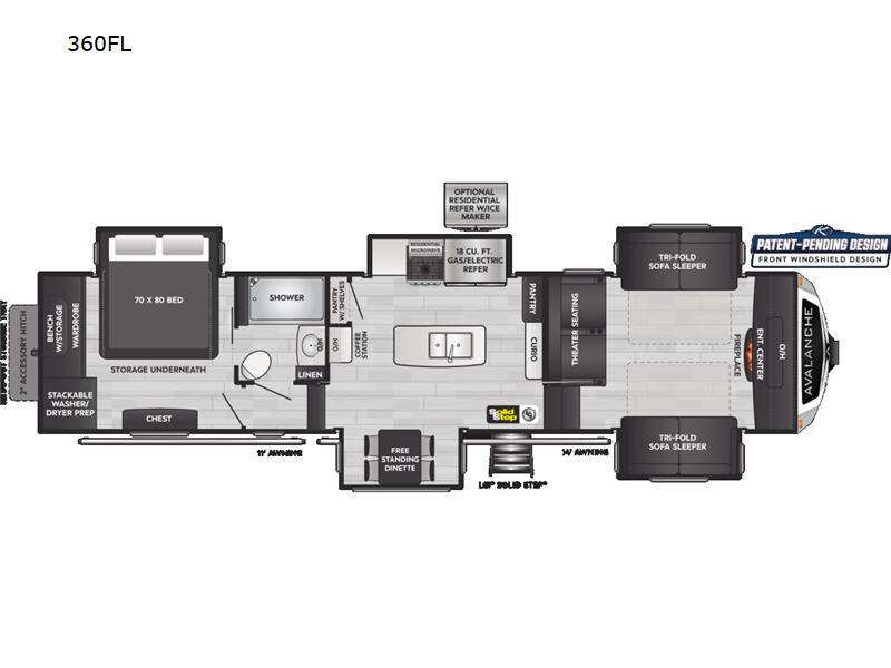 Alpine Avalanche Edition  Family-friendly Luxury RVs - Keystone