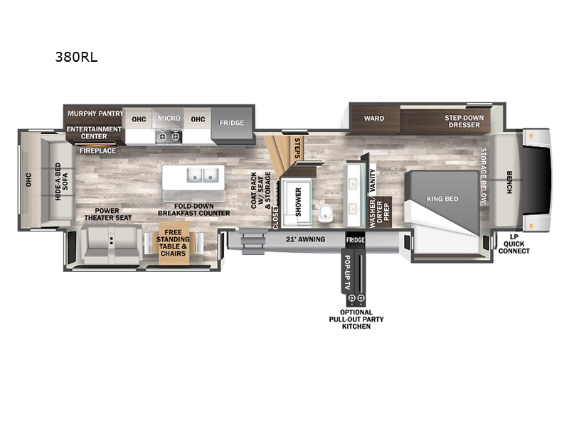 New 2023 Forest River RV Cedar Creek 380RL Fifth Wheel at Fun Town RV, Denton, TX