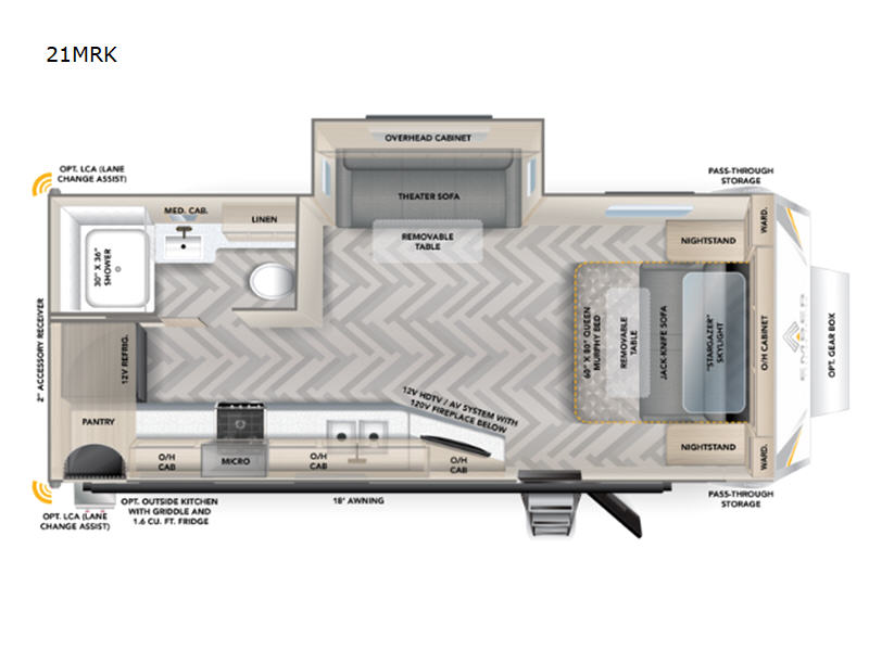 3. Ember Touring Edition 21MRK floorplan