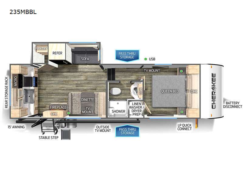 Forest river travel trailer 2024 with washer and dryer