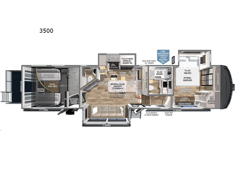 New 2024 Brinkley Model G 3500 Toy Hauler Fifth Wheel at Bish's RV