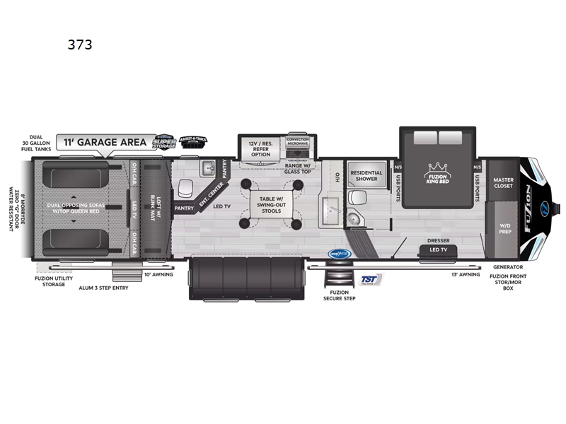 2023 Keystone RV fuzion 373