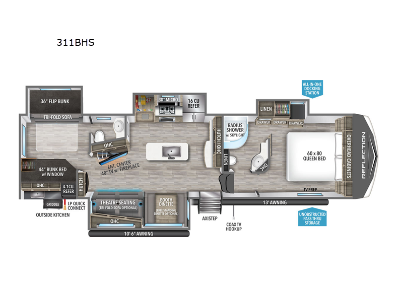 2023 Grand Design RV reflection 311bhs