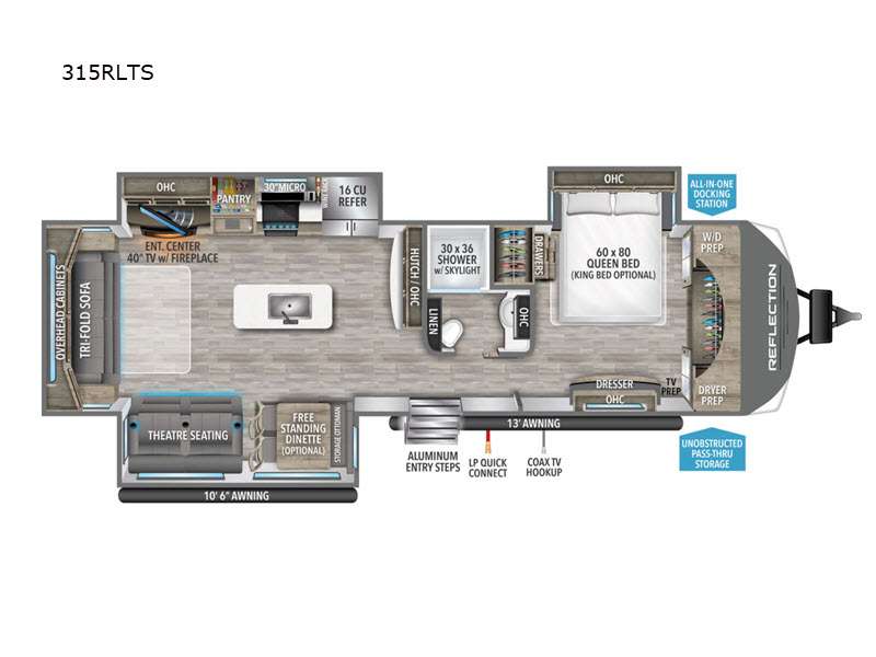 2023 Grand Design RV reflection 315rlts