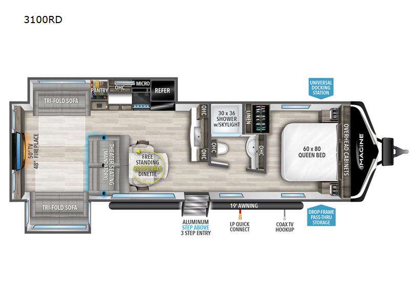 2024 Grand Design RV imagine 3100rd