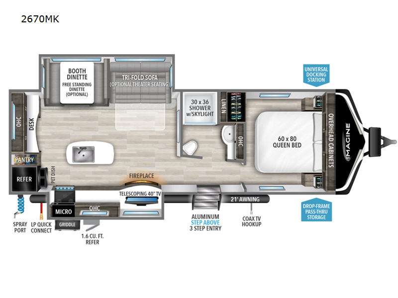 2023 Grand Design RV imagine 2670mk