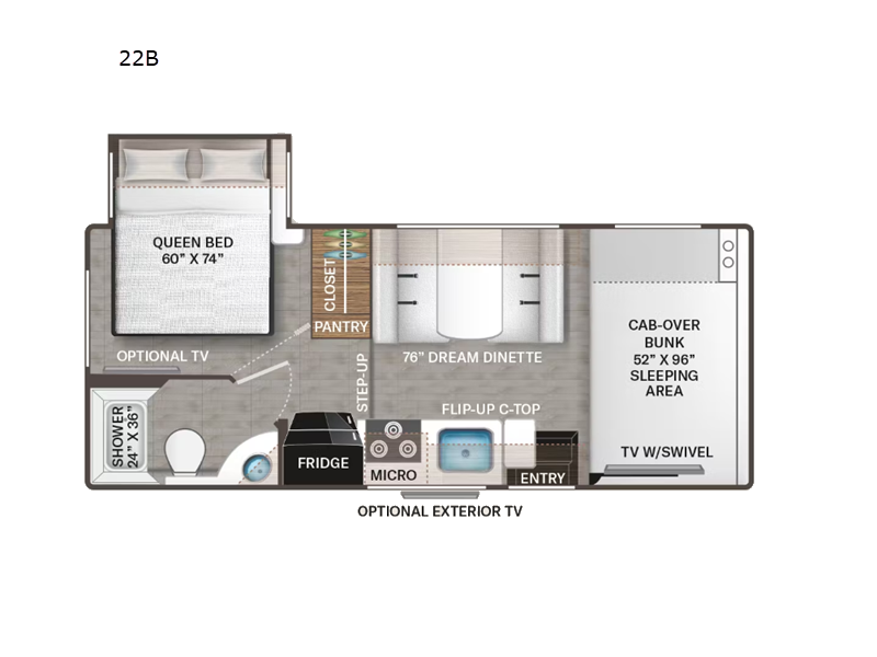 2024 Thor Motor Coach four winds 22b