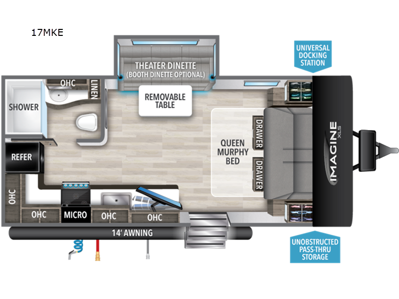 2024 Grand Design RV imagine 17mke