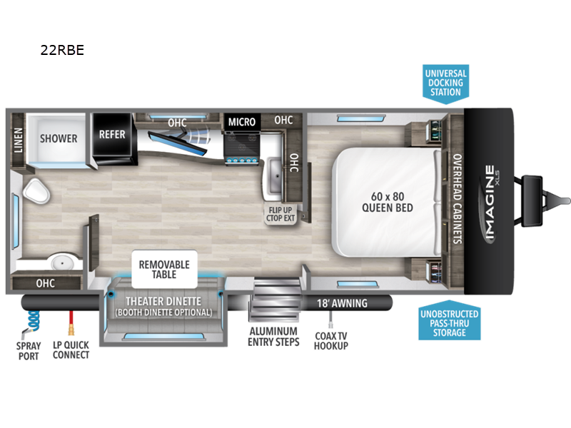 2024 Grand Design RV imagine 22rbe