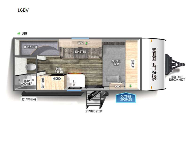 16 foot forest river travel trailer