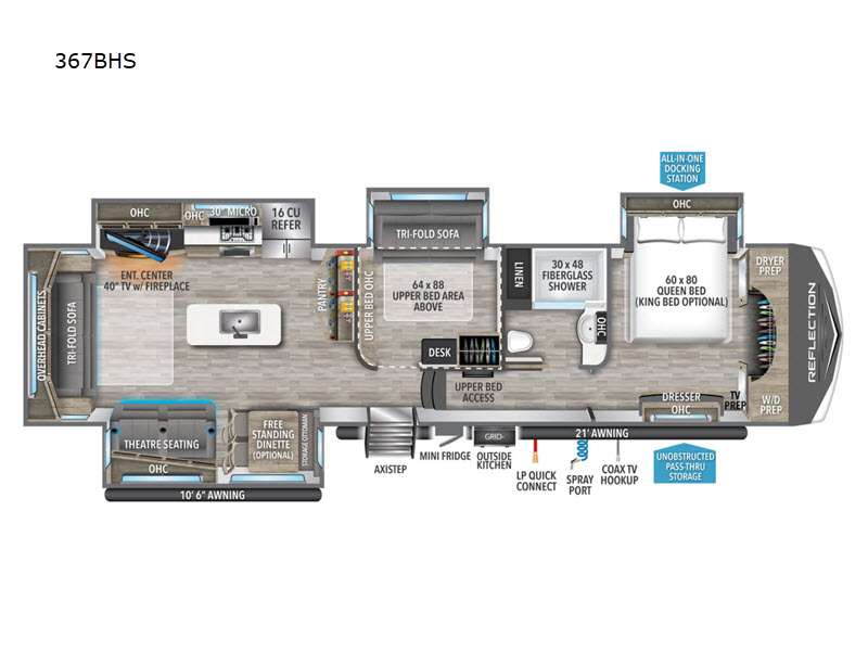 2024 Grand Design RV reflection 367bhs