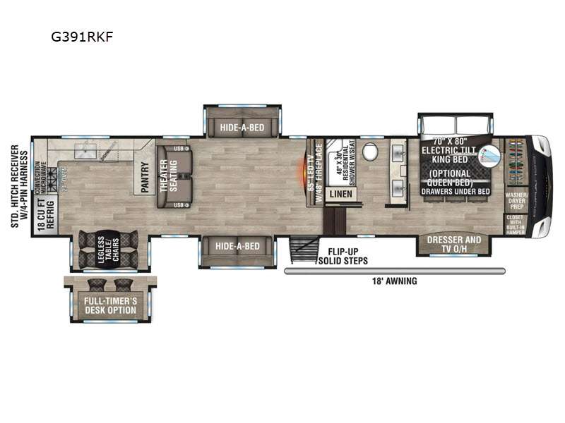 New 2024 KZ Durango Gold G391RKF Fifth Wheel at Showalter RV