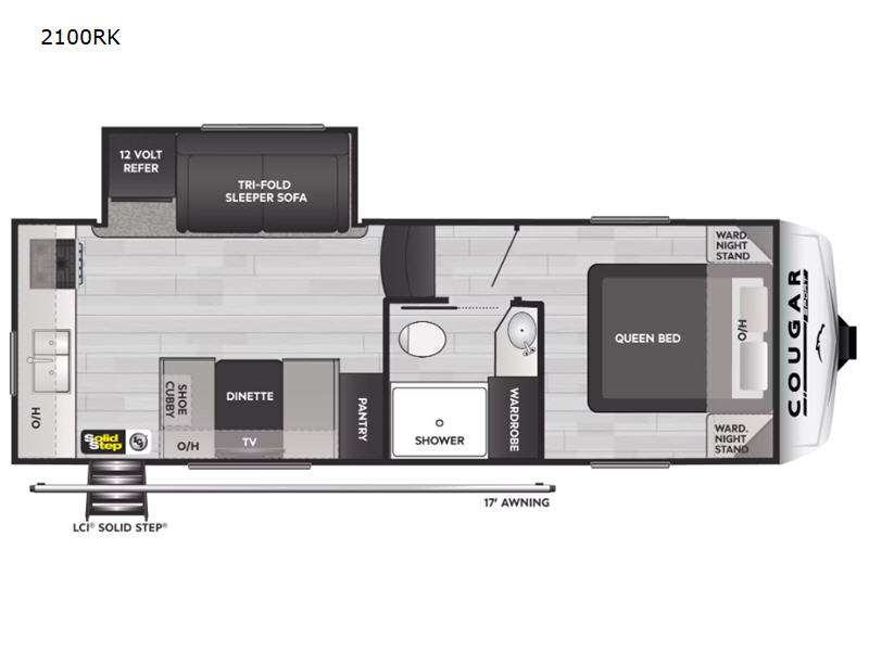 New 2024 Keystone RV Cougar Sport 2100RK Fifth Wheel at Bish's RV