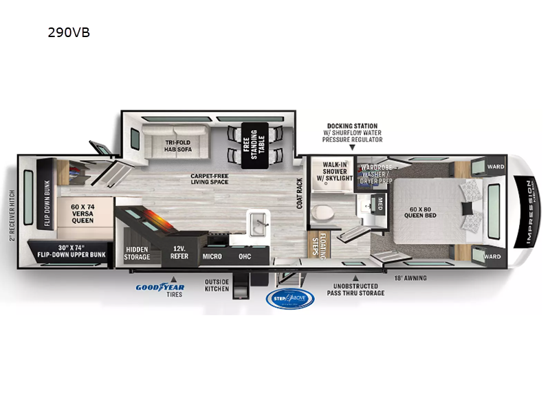 New 2024 Forest River RV Impression 290VB Fifth Wheel at Bish's RV 