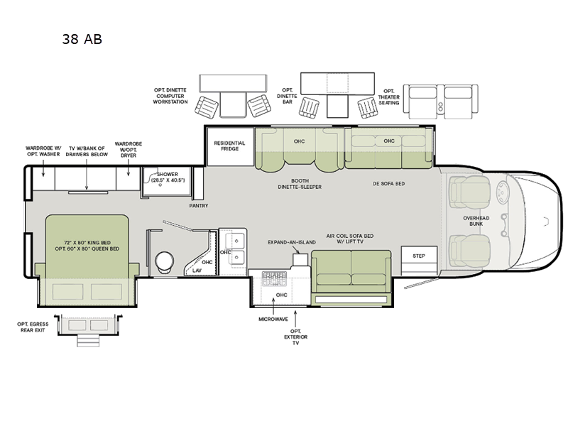 New 2024 Tiffin Motorhomes Allegro Bay 38 AB Motor Home Super C