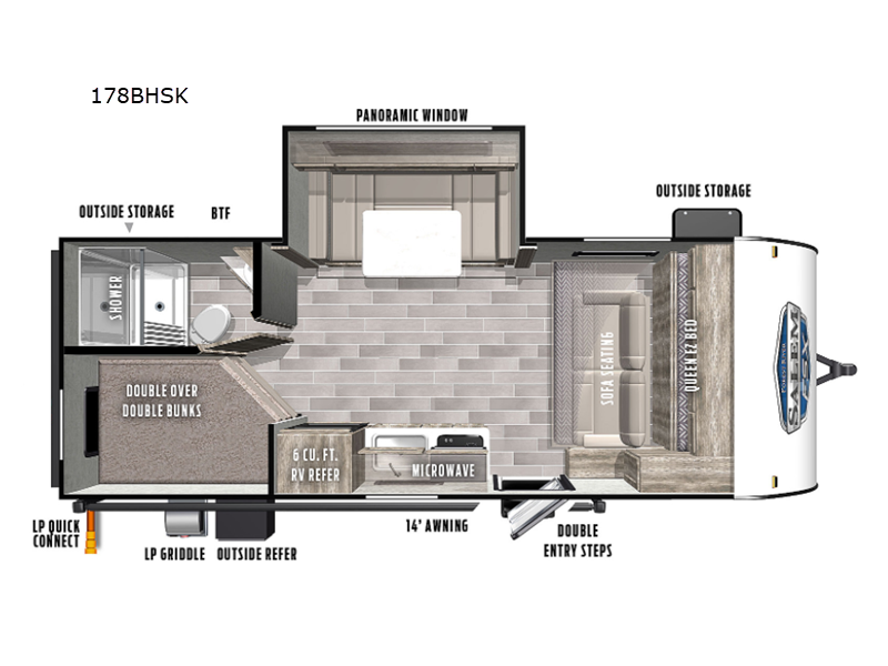 RV storage solutions and upgrades Wildwood FXS 170SS 