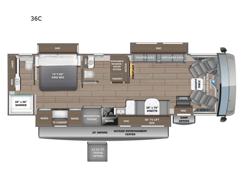 Vision XL 36C  Motor Home Class A