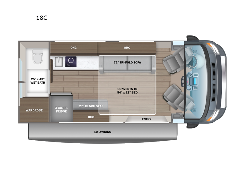 New 2024 Jayco Comet 18C Motor Home Class B at meyersrvsuperstores |  Webster