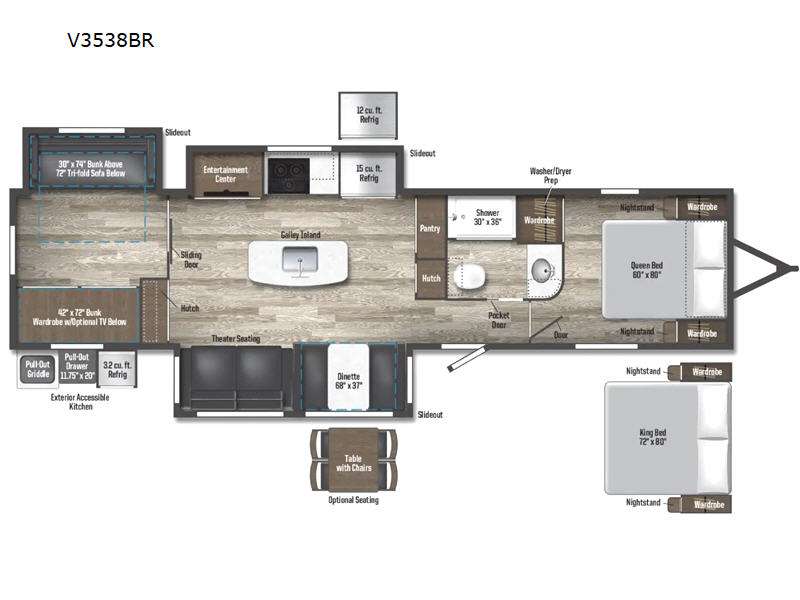 New 2024 Winnebago Industries Towables Voyage V3538BR Travel 