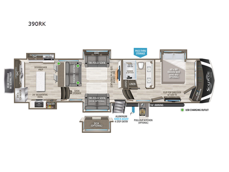 2024 Grand Design RV solitude 390rk