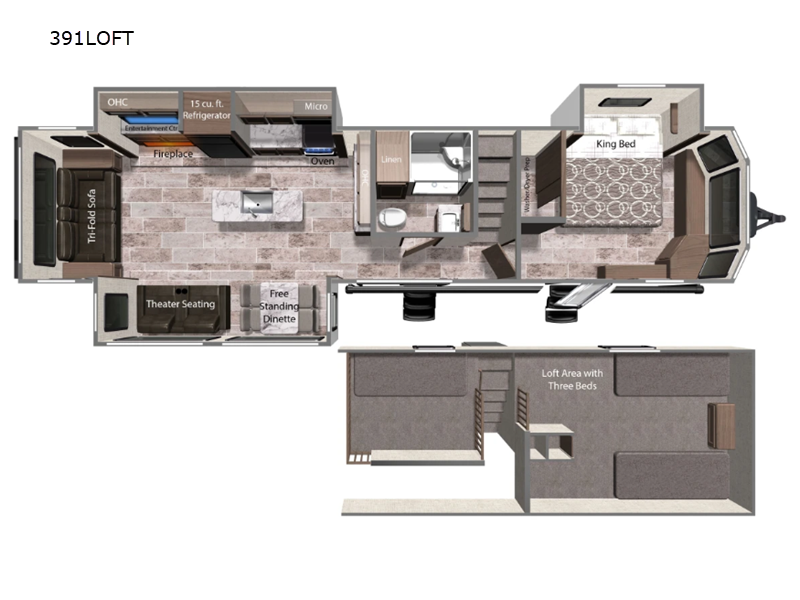 Dutchmen RV Aspen Trail 391LOFT Travel Trailer For Sale