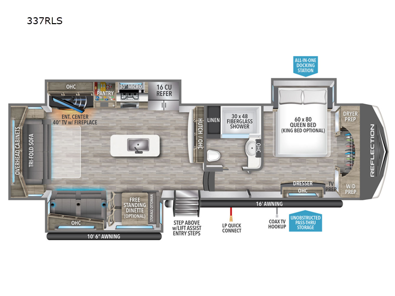 2024 Grand Design RV reflection 337rls