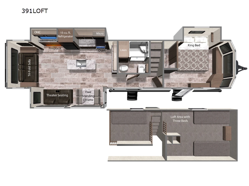 Dutchmen RV Aspen Trail Loft 391LOFT Destination Trailer For Sale