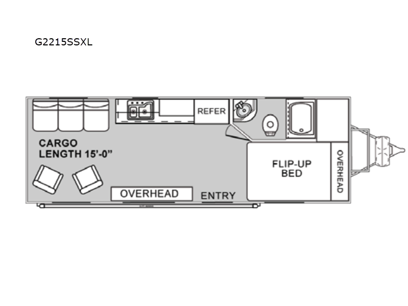 Genesis Supreme G2215SSXL Toy Hauler Travel Trailer For Sale