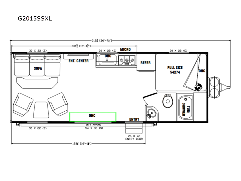 Genesis Supreme G2015SSXL Toy Hauler Travel Trailer For Sale