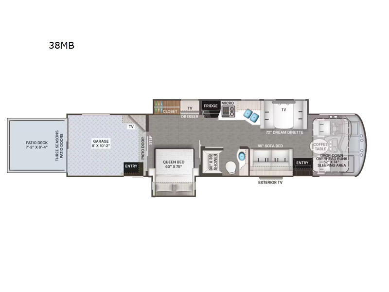 2025 Thor Motor Coach outlaw 38mb