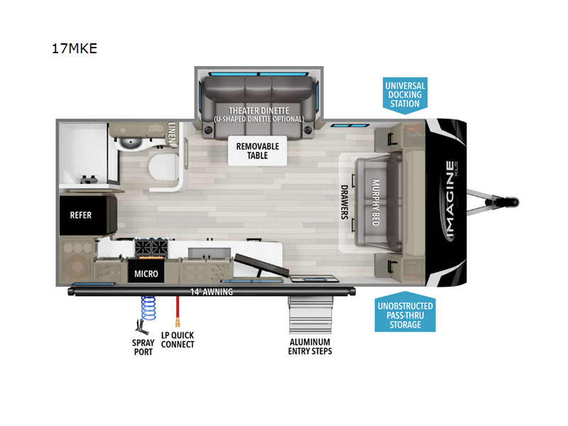 2024 Grand Design RV imagine 17mke