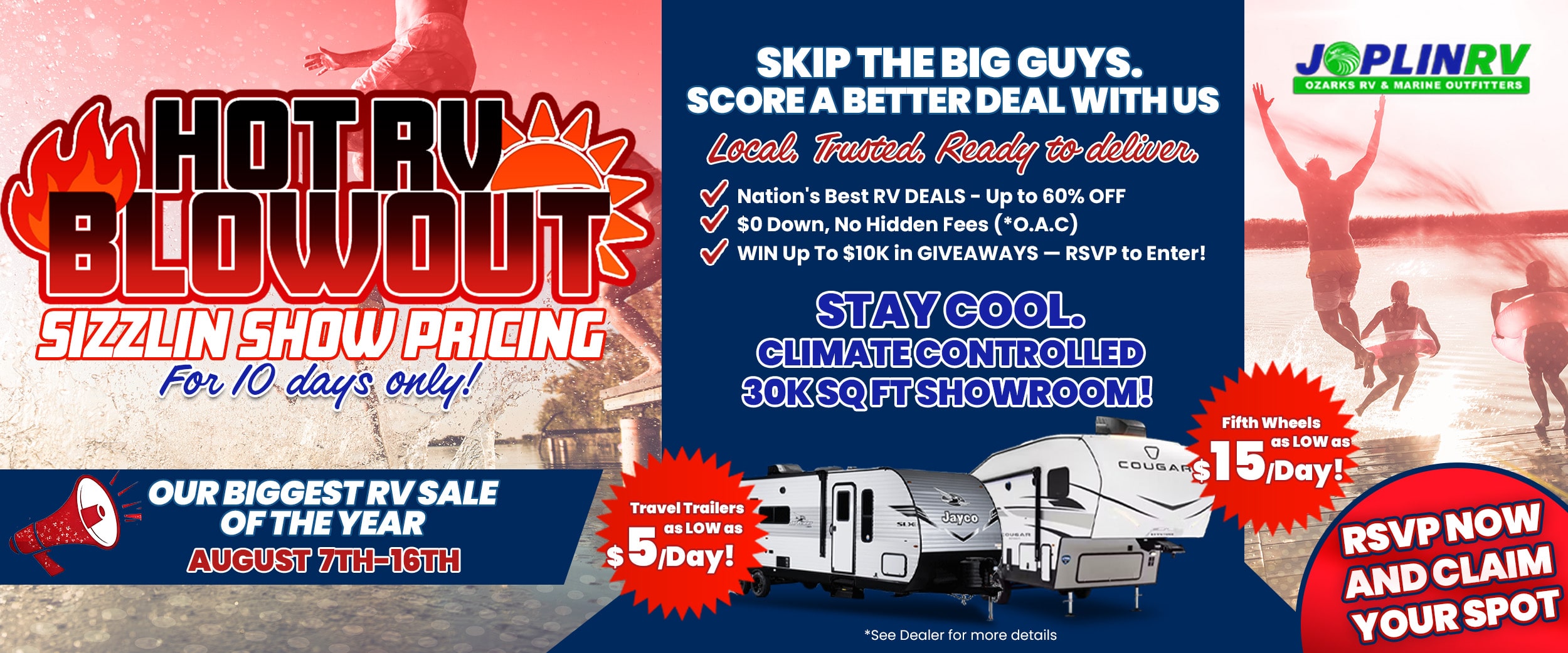 Hot RV blowout