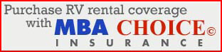 Purchase RV rental coverage with MBA Choice Insurance