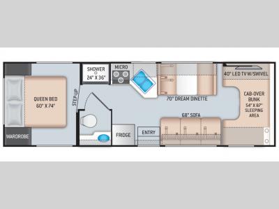 Coloma, Michigan Motor Home Floor Plan