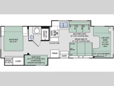 Used Motor Coach Floor Plan
