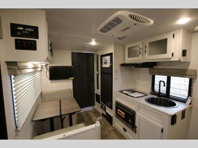 New Travel Trailer RV Kitchen and Dinette Booth