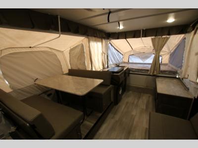 Forest River RV Booth Dinette, Kitchen and Sofa