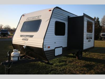 New RV With Slide Out and Mounted Propane Tank