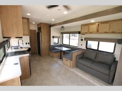 Interior view of kitchen and seating areas For Sale in Watervliet, Michigan