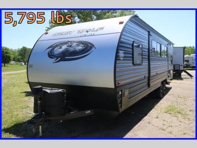 New Forest River RV With Propane Tank Mounted on Hitch