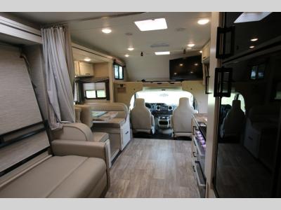 Bunk Over Cab With Swivel TV and Murphy Bed