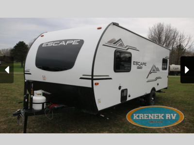 New RV Camper With Mounted Propane Tank