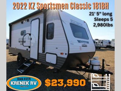 New 2022 KZ Sportsmen Classic Travel Trailer RV