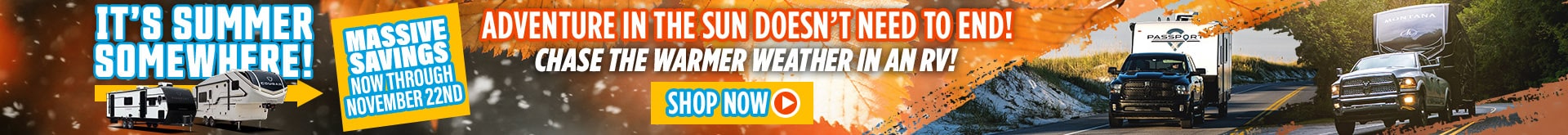 It's Summer Somewhere RV Sale