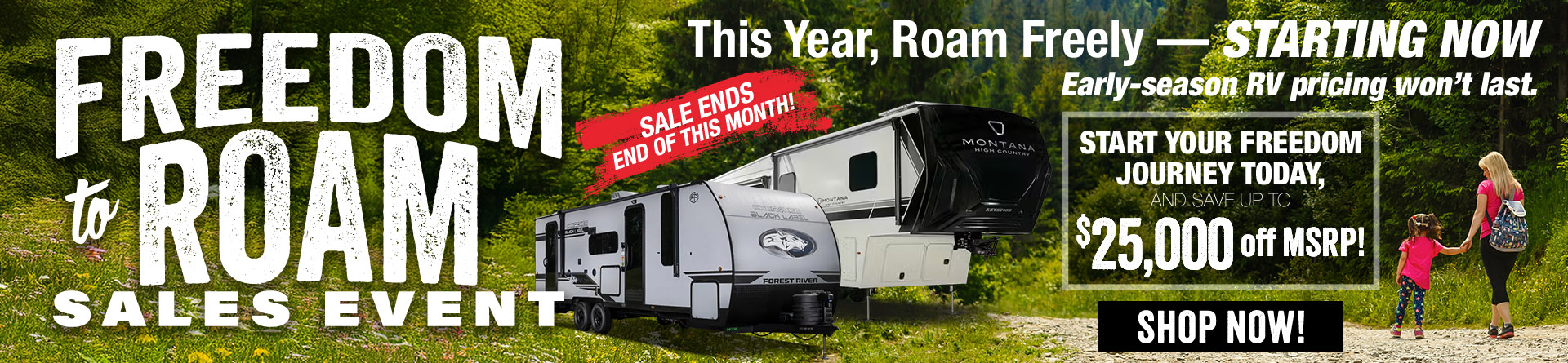 Freedom to Roam Sales Event
