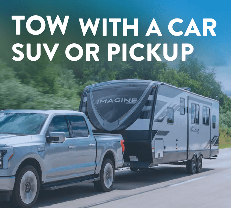 Tow with a car, SUV, or pickup
